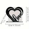 Heart-Shaped Wrought Iron Napkin Holder for Home Decor