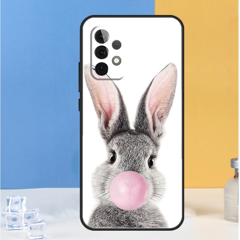 Cute Bunny Rabbit For Samsung Galaxy A16 A26 A36 A56 A13 A33 A53 A05 A06 A54 A34 A14 A32 A52 A55 A35 A15 Case