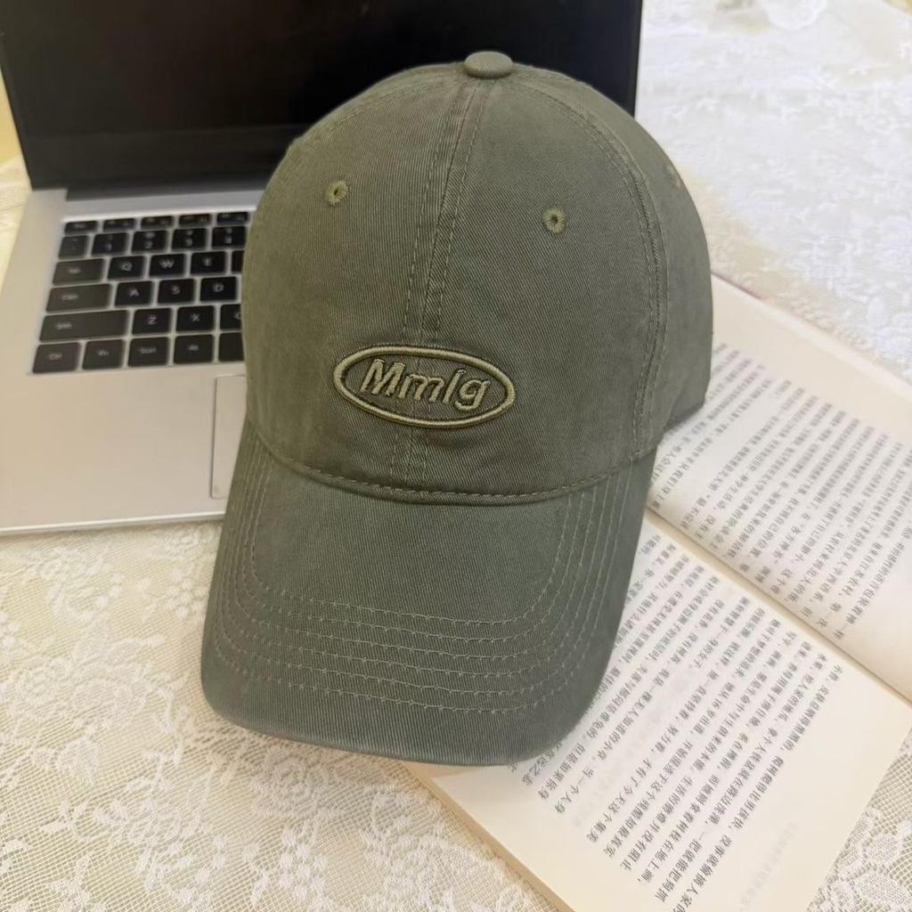 Fashion Hat Korean version of letter embroidery new ins baseball cap children curved brim cap big head circumference showing small face fashion