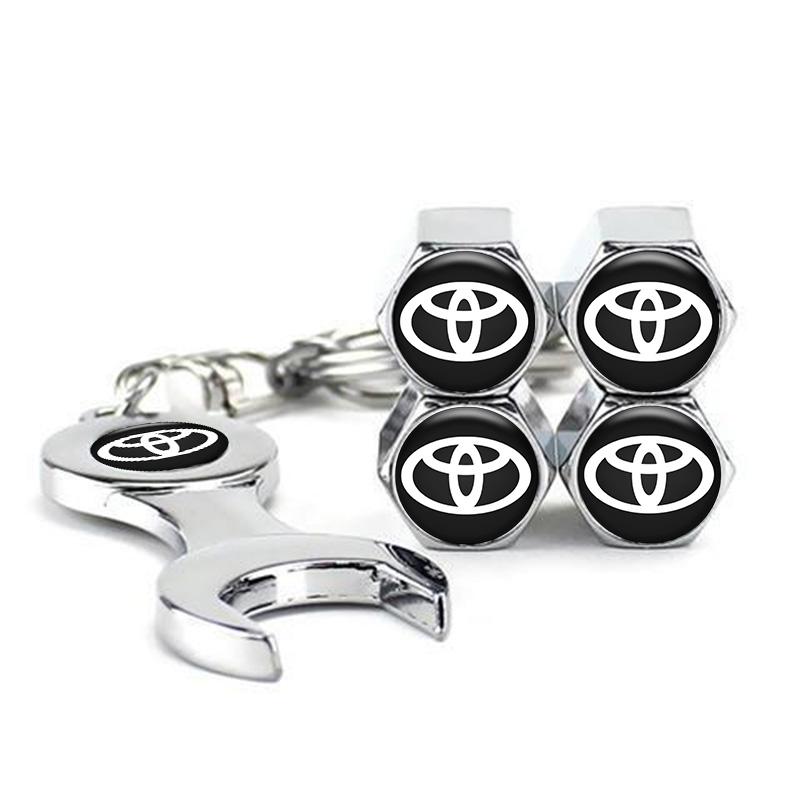 

Car Tire Valve Cap For Toyota Corolla Camry RAV4 CHR Yaris Prius Prado Auris Avensis Hilux Air Stems Caps Auto Dustproof Cover