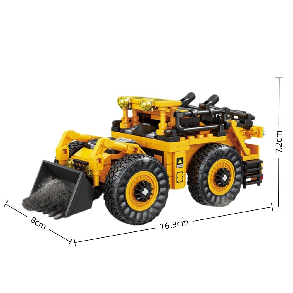 City Construction Engineering Building Kit Tractor Excavator Loader Mining Truck Assistance Vehicle Blocks Toy Collectible Gift