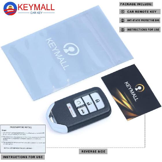 Smart Key Fob Keyless Entry Replacement Remote Key for Honda Accord 2018    (FCC ID:CWTWB1G0090 P/N:72147-TVA-A01) 5 Buttons