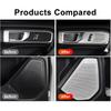 Compatible with Ford Explorer 2020 2021 2022 2023 Car Door Speaker Sticker Cover Stainless Steel Door Handle Horn Trim Auto Accessories (Color : Door
