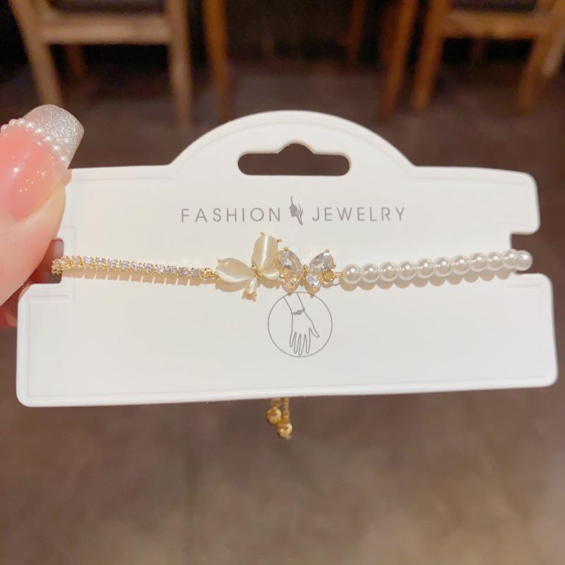 Unique and trendy zircon bracelet - women's light luxury, versatile design