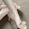 New High Heels 2026 Women's Bow Side Empty Stiletto Single
