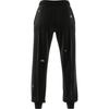 Adidas Solid Color Logo Jogger Knit Sports Pants Women Bottoms Black IC0806