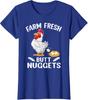 Farm Fresh Butt Nuggets Funny Farm Chicken Ladies' Crewneck T-Shirt