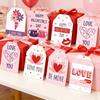 60pcs New 6 Styles Valentines Day Gift Tags DIY Hanging Gift Packaging Labeling with String Romantic Party Labels Home Decor