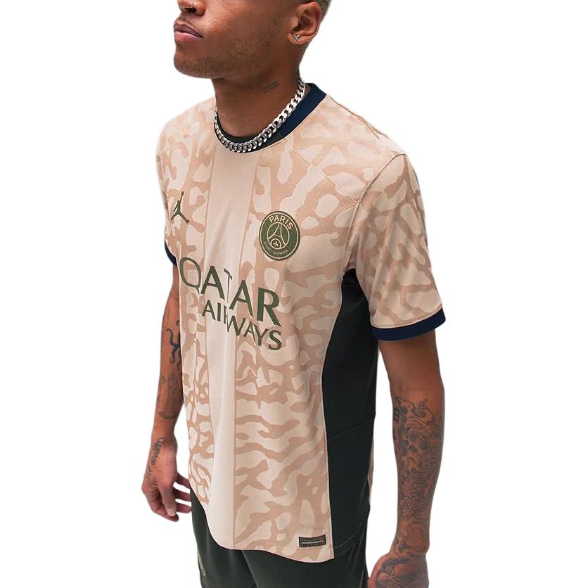 Jordan Dri-Fit Adv Soccer Authentic Jersey With Alphabet Print Men Tops Beige FD6503-201