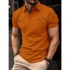 Men's Daily Casual Polo Shirt with Collar Buckle