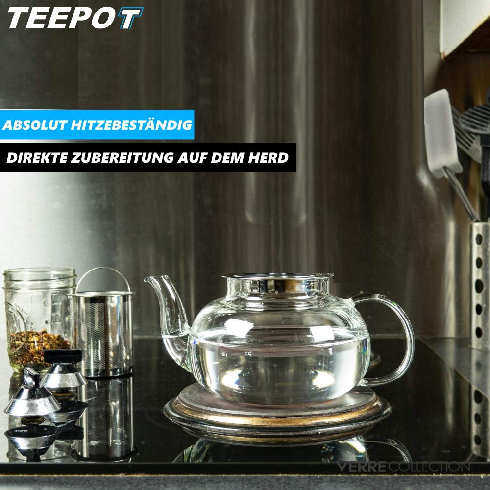 TEEPOT Teapot with Strainer Insert Glass Jug Glass Teapot with Tea Strainer Tea Maker