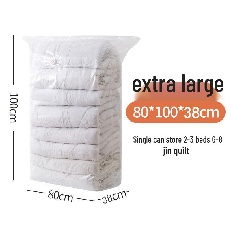 3D Vacuum Compression Bag for Clothes & Quilts - No Pump Needed