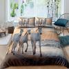 Comforter Galloping Horse Bedding Set Califking 260X240 Luxury Bed Comforter Double Home Queen Size S 2/3Pcs