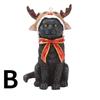 Christmas Cat Sculpture Pendant Christmas Resin Craft Figurines Hanging Decorations for Desktop Xmas Tree Holiday Party Home