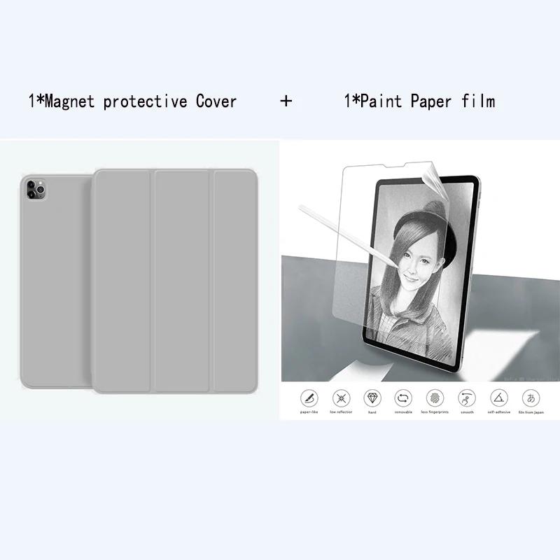 Magnetic Detachable Case for New iPad 11 10 12 Th Gen A16 " Pro M5 Mini Air 8 7 6 4 3 M4 M3 M2 11 13 Inch Paint Paper Film Funda