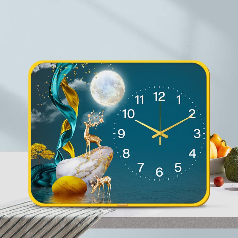 Desktop Silent Clock Clock Desktop Bedroom Modern Minimalist Creative Stylish Silent Living Room Decorative Clock Watch