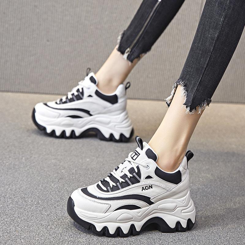 Dad Shoes, Women's Casual Shoes, Versatile Thick-soled Sports Single Shoes, High Heels