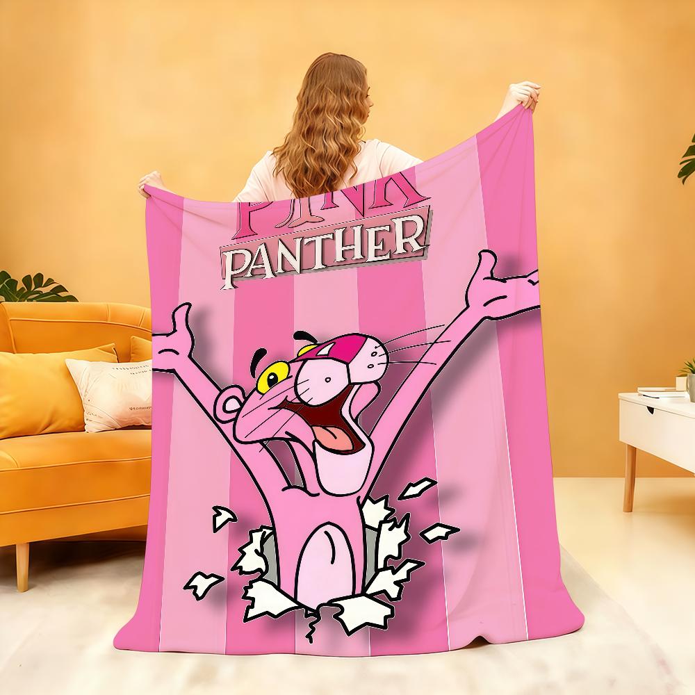 Interesting Cartoon P PINK K P PANTHER S Cute Blanket Soft Throw Blanket Home Bedroom Bed Sofa Picnic Travel Office Blanket Gift