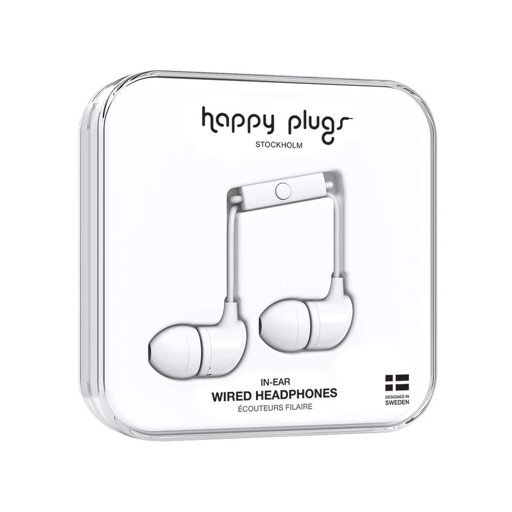 

наушники happy plugs с пультом дистанционного управления и микрофоном совместимы с iOS и Android белые 7726 БЕЛЫЕ 7726 наушники-вкладыши наушники-вкладыши [] белый