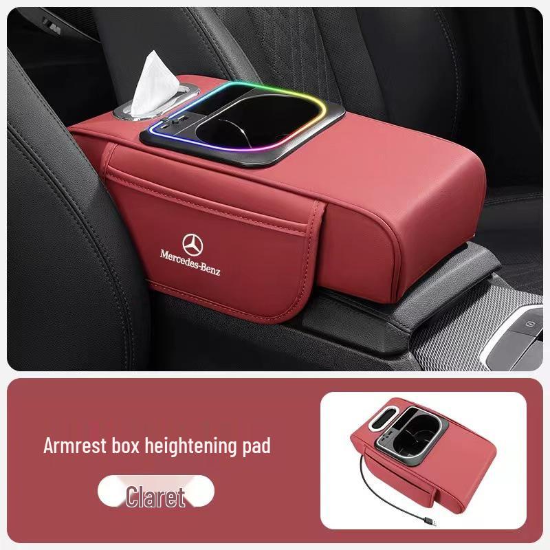 Heightening Armrest Pad for Mercedes-Benz E/A/C/GLE/GLB/GLC/S Class Cars