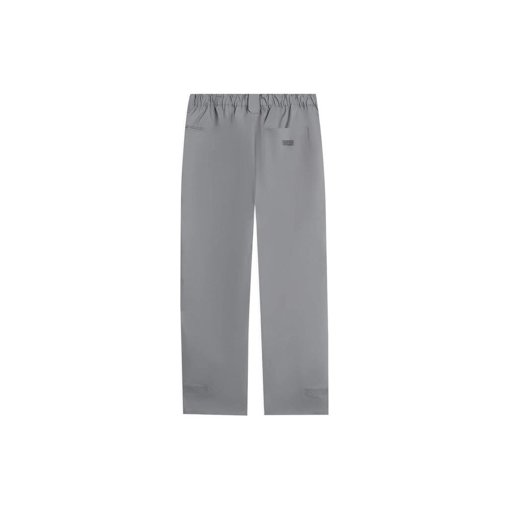 Li-Ning Badfive 2022 Shanghai City Limited Edition Hu Hood Solid Color Straight-Leg Casual Trousers Men Bottoms Gray AKXSB29-1