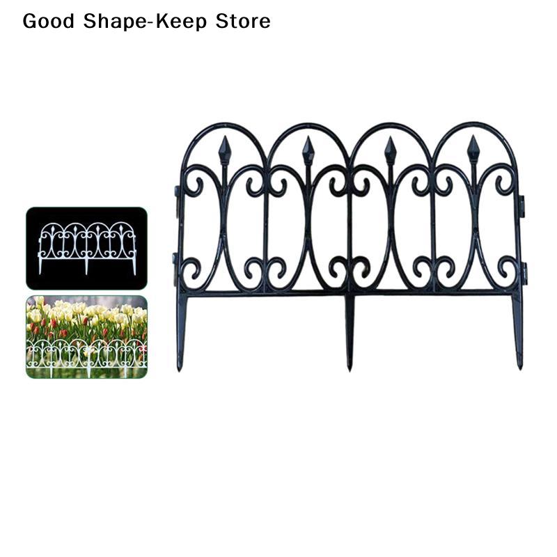 dailyDecorative Garden Fence Outdoor Rustproof Landscape Wire Border Folding Patio Fences Flower Bed Fencing Barrier