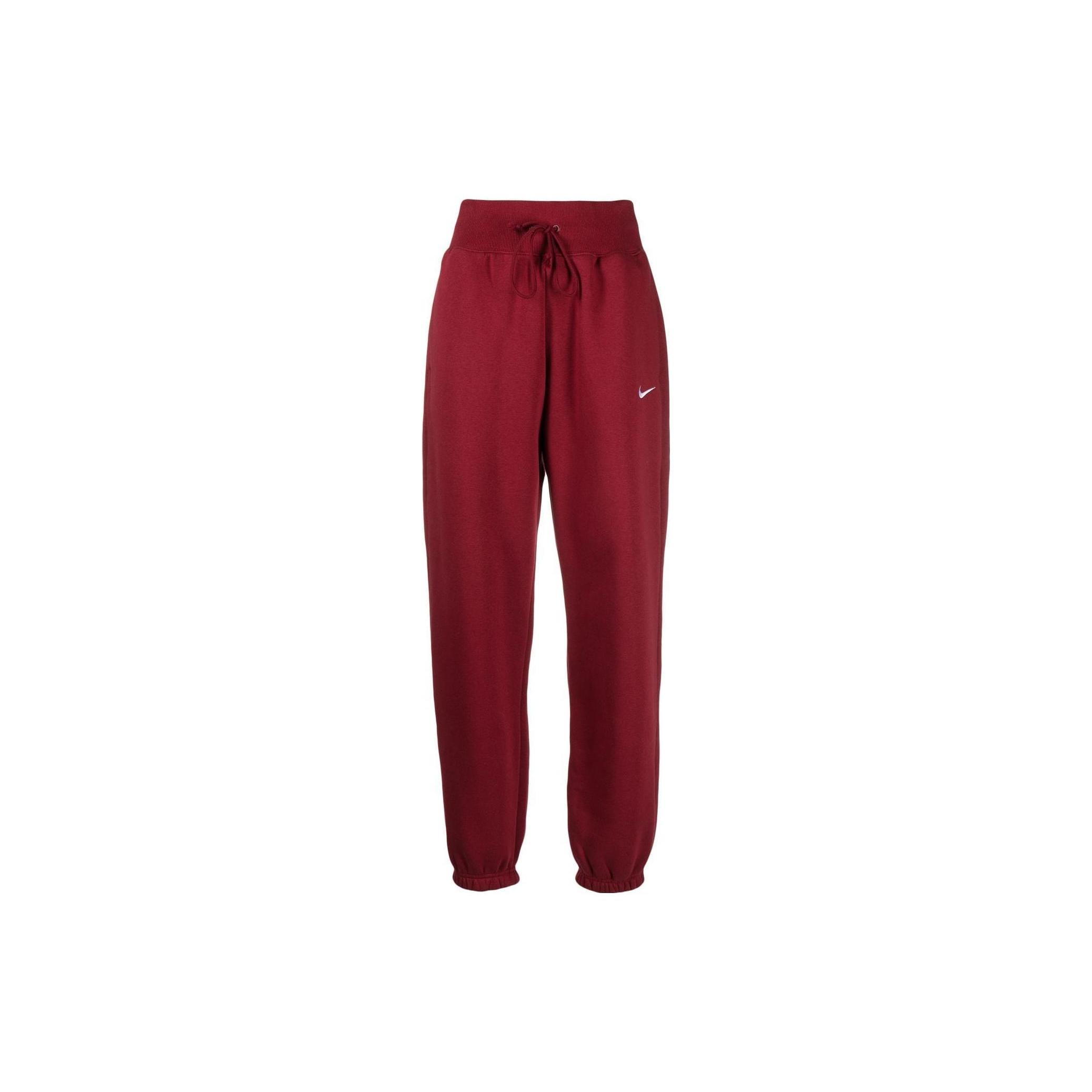 

New Nike Sportswear Knitted Sweatpants Women s Dark Red DQ5887-677 XS