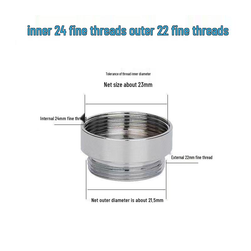 Faucet Adapter & Water Purifier Connector: M22 To 4-Point Coarse Thread Aerator