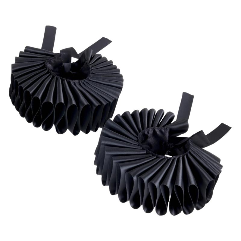 Victorian Ruffled Wrist Wrap Wristband For Historical Reenactment And Role Play Victorian Costume Enhancement