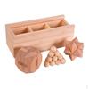 3D Wooden Brain Puzzle Teaser Lock for Teens and Adults Includes Storage Box