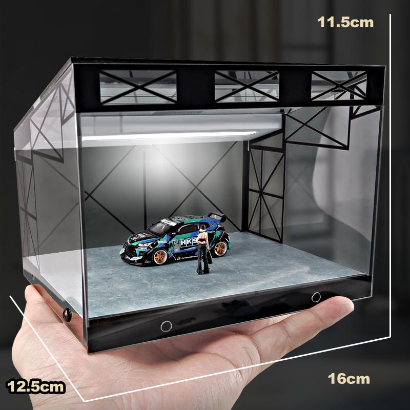 Collector 1/64 Garage Parking Lot Alloy Car Model Car Scene Storage Display Box Car Model Replica Collection Toys for Boys