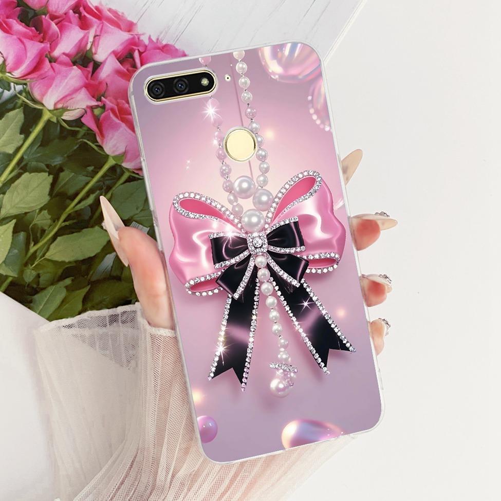 For Huawei Y6 Prime 2018 Case Transparent Cute Fashion Butterfly Funny Painted Casing For Huawei Y6Prime 2018 ATU-L31 ATU-L42