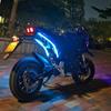 2pcs Motorcycle LED Turn Signal Lights Waterproof 60cm LED Strip Colorful Decoration Car Daytime Running Lights 12V