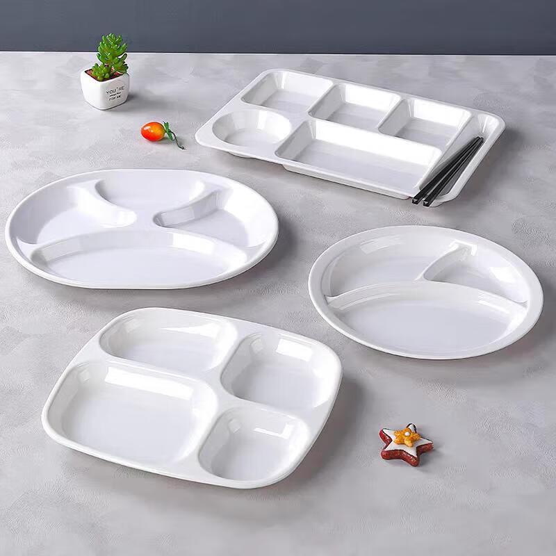 Huibang Melamine 9-inch Round Serving Plate for Cafeterias