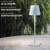 LED Desk Lamp Portable Table Lamps Luxury Modern Lamparas De Mesa Wireless Bedside Lamp USB Rechargeable Night Light Waterproof