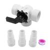 3-way Valve With Interfaces Solar Slider 4715 Solar Valve For Pool With Internal Thread Hose Nozzles Clamps Garden Parts