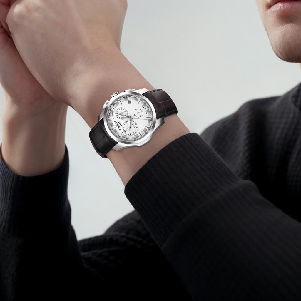 Tissot Kutu Collection Quartz Movement 100m Water Resistance Men's Watches Watch 41mm White Dial T035.439.16.031.00