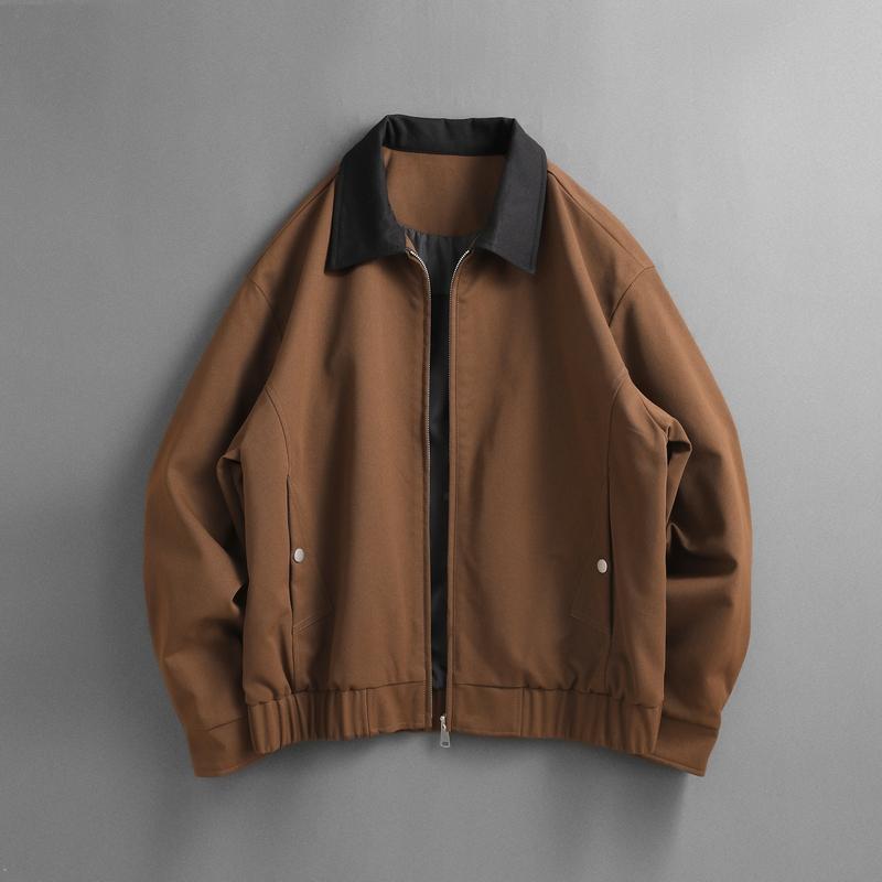 Men's Collar Jacket, Men's Loose Spring And Autumn Casual Workwear Jacket