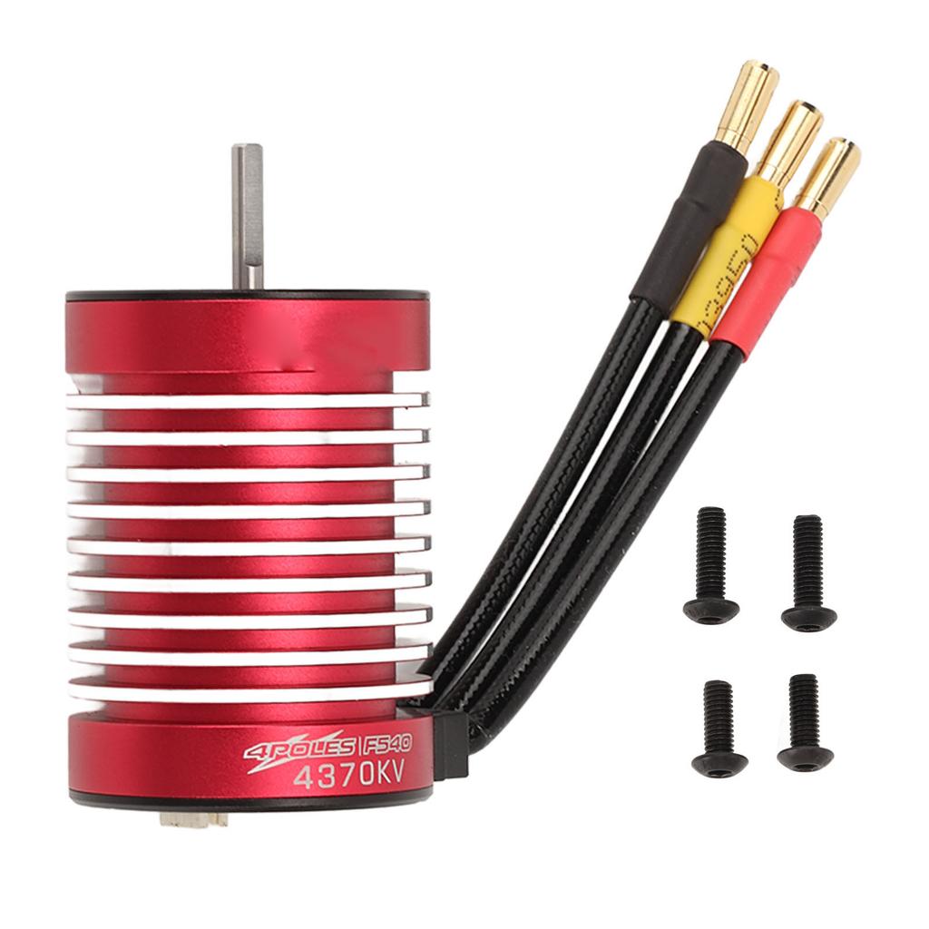 RC Car Brushless Motor F540 4370KV 4 Poles Sensorless Brushless Motor with Temperature Control Port