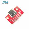 1/5PCS USB Type C Connector Board 3.1 Serial Basic Breakout Female Connector Breakout Board Red Adapter Board With Row Needles