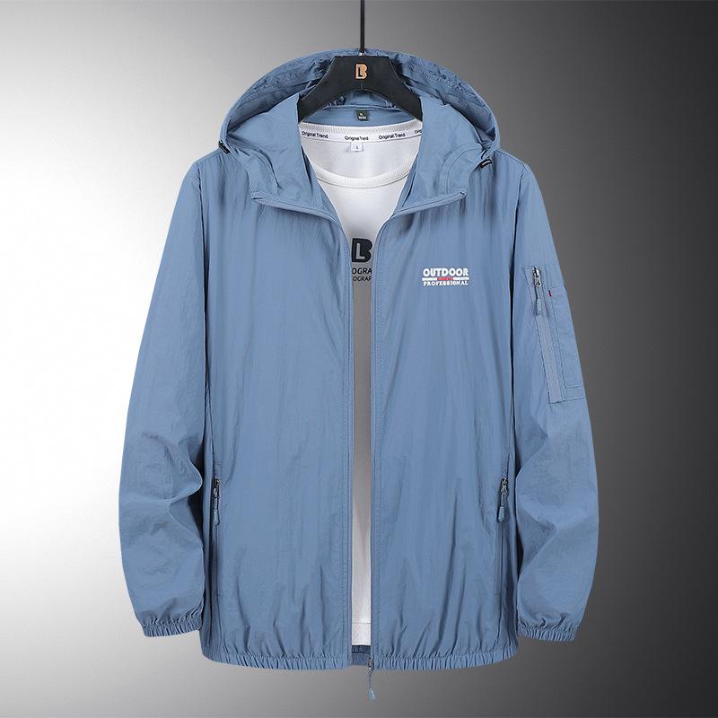 Men's Summer Waterproof Multi-Pocket Outdoor Sports Jacket