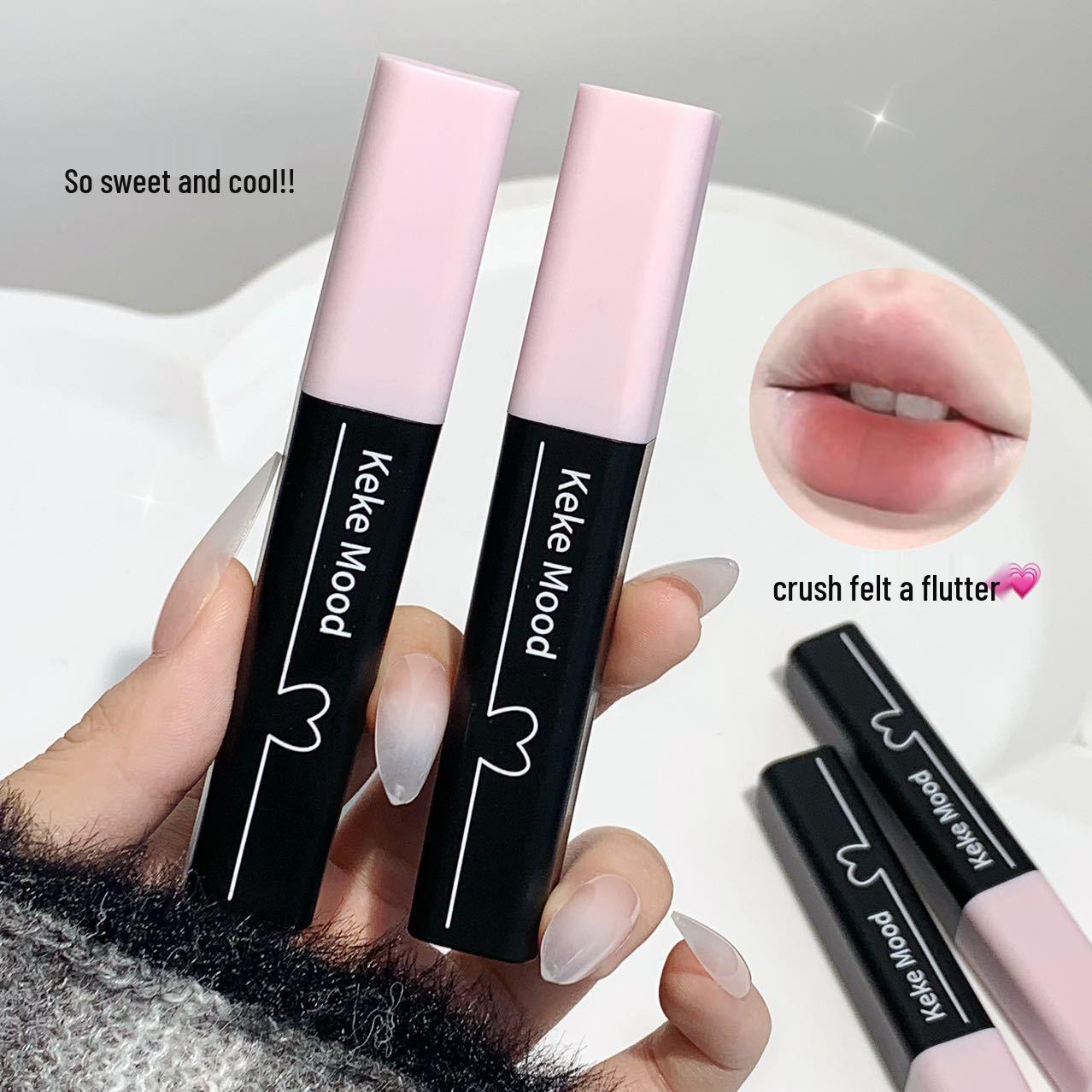 

Kekemood Velvet Mousse Matte Lip Mud in Gray Pink - Nude Lipstick for Christmas. 2g