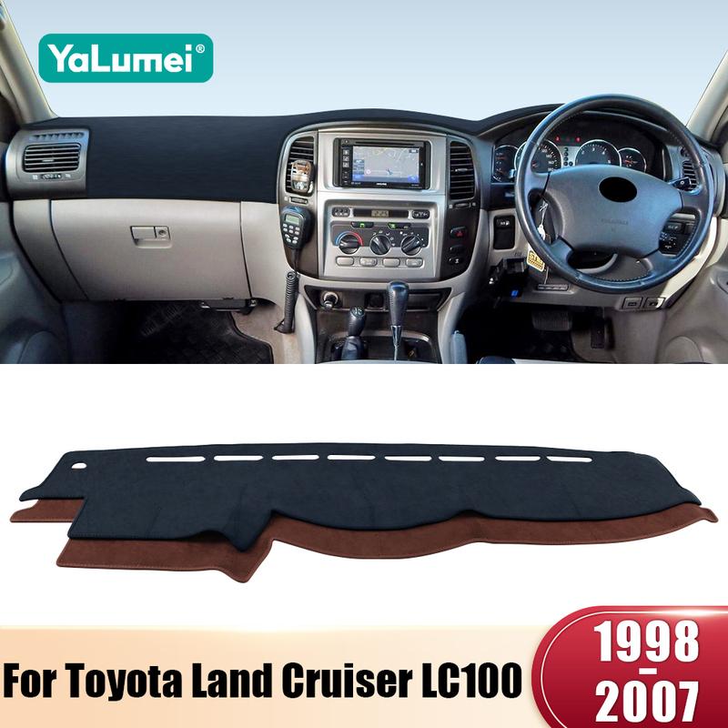 For Toyota Land Cruiser 100 LC100 1998-2003 2004 2005 2006 2007 Car Dashboard Cover Avoid Light Pad Anti-UV Carpet Non-Slip Mats
