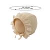 Cute Baby Hat Lace Ruffle Princess Infant Girl Bonnet Cap Solid Color Newborn Court Hats Photo Props