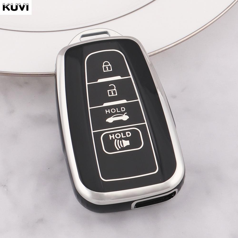 10Pcs 2 3 4 Buttons Tpu Key Case Cover Shell Fob For Toyota Prius Camry Corolla Chr C-Hr Rav4 Land Cruiser Prado Accessories