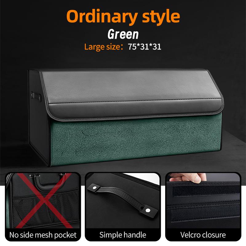 Auto Wildleder Kofferraum Organizer Große Kapazität Leder Faltbare Aufbewahrungsbox Tragbar Multifunktional Werkzeug Organizer Auto Zubehör