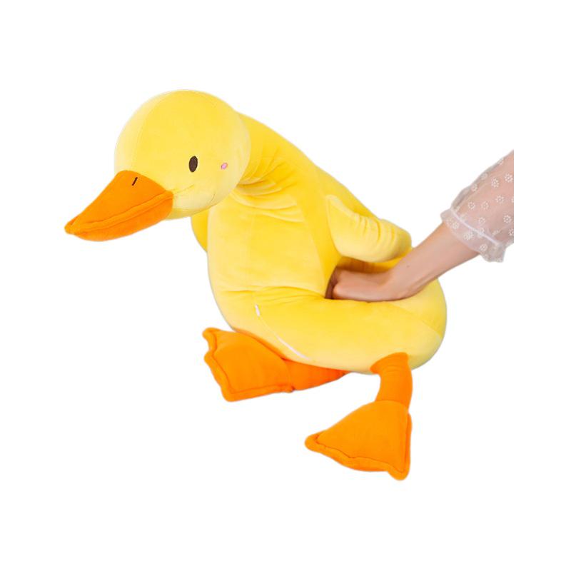 Adorable Derpy Duck Plush Pillow - Large Backrest Toy & Birthday Gift