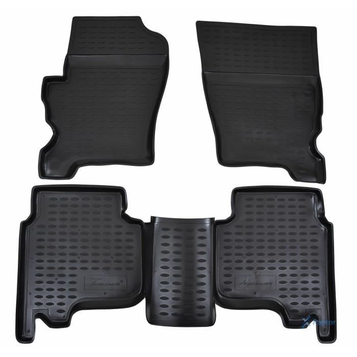 Tapis De Sol En Caoutchouc 3D - J&J AUTOMOTIVE - Land Rover Discovery 3/4 - Noir - Sur Mesure - Antidérapant