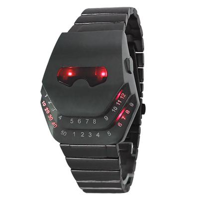 Dilek yeni moda LED elektronik saat alaşım Kobra kafa demir adam çelik bantlı saat