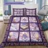 Cartoon Pattern Bedding Quilt Set Quilt Cover Pillowcase Home Decoration Birthday Gift (1 * duvet cover + 2 * pillowcase, without core)
